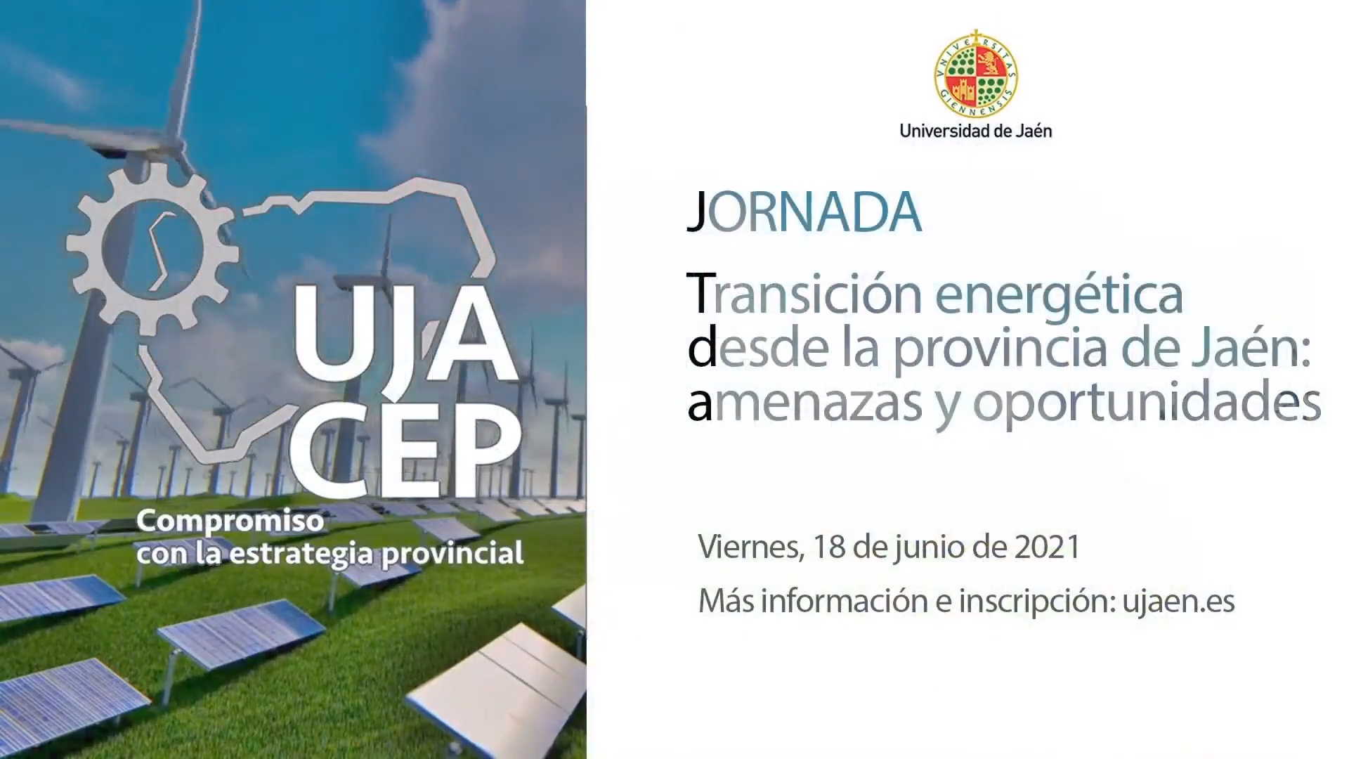 Jornada "Transición energética desde la provincia de Jaén: amenazas y oportunidades"