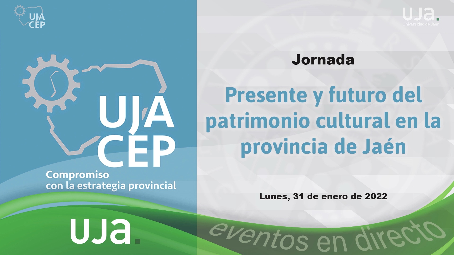 Jornada "Presente y futuro del patrimonio cultural en la provincia de Jaén"