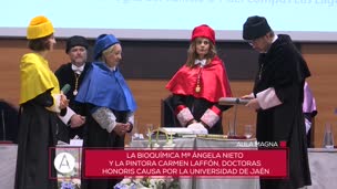 Investidura como Doctoras Honoris Causa de Mª Ángela Nieto y Carmen Laffón